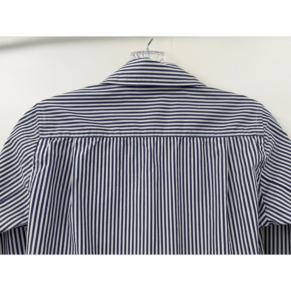 Play Comme Des Garçons UnisexNavy & White Striped Button Down Shirt Size Small - Picture 9 of 9